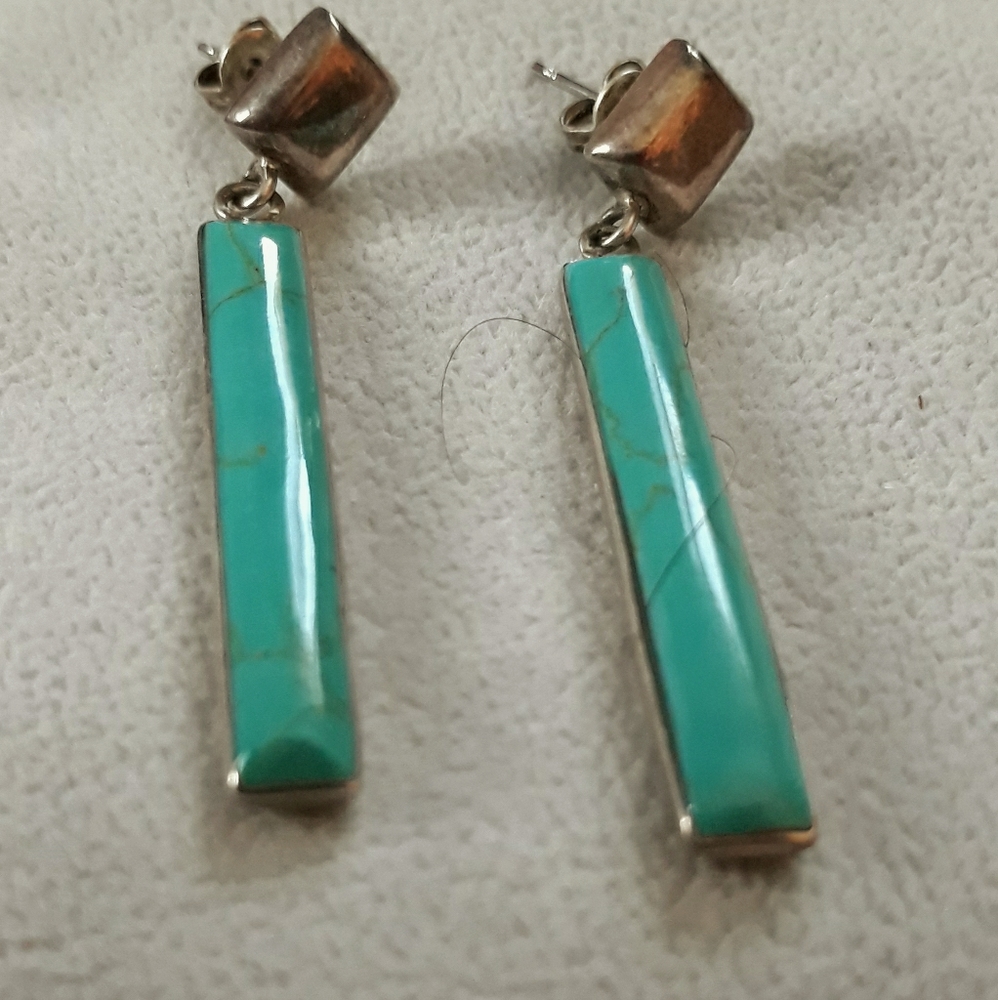 Authentic Turquoize and Sterling Silver Earrings